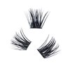 Cluster Lashes 72pcs Individual Lashes Mixed Tray Volume Eyelash Clusters DIY Lash Extension Fluffy Cluster Eyelash Extensions Kit Soft Lash Clusters (01-0.07C, 9-16mm)