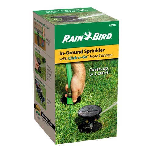 Rain Bird LG3HE In-Ground Impact Sprinkler with Click-N-Go Hose Connect