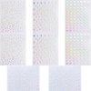 8 Sheets Aurora Nail Art Stickers 3D Self-Adhesive Pegatinas Uñas Nail Stickers Aurora Heart Nail Decals Star Moon Nail Supplies Nail Art Design Decoration Accessories for Women and Girls