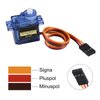 D-FLIFE 4pcs SG90 Micro Servo Motor Mini Servo SG90 9g Servo Kit for RC Helicopter Airplane Car Boat Robot Arm/Hand/Walking/Servo Door Lock Control with Cable