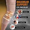Doc Miller 2 Pack Knee Compression Sleeve Brace for Men & Women - Best Support for Gym Workout, Running, Sports, ACL, Meniscus Tear, Arthritis, Joint Pain Relief & Injury Recovery