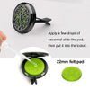 RoyAroma 2PCS 30mm Car Aromatherapy Essential Oil Diffuser Stainless Steel Black Locket with Vent Clip 12 Felt Pads