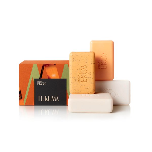NATURA Ekos Tukumã Replenishing Creamy and Exfoliating Bar Soap Set