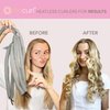 Octocurl Octopus Heatless Hair Curler - Hair Curlers to Sleep In, Overnight Curls, Heatless Curls Headband, Hair Curlers No Heat, Heatless Curlers Hair Rollers, Curlers for Short Hair (Satin - Jade)