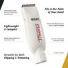 Wahl Professional - Peanut Cordless - Professional Beard Trimmer and Hair Clipper Kit - Adjustable Hair Cutting Tool with 4 Guide Combs - White