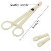 Disposable Piercing Clamps - Lyuxzad 25Pcs Piercing Forceps Rounded Slotted Septum Clamps Septum Forceps for Lip Labret Eyebrow Navel Tongue Belly Ear Nose Piercing Kit Piercing Tools