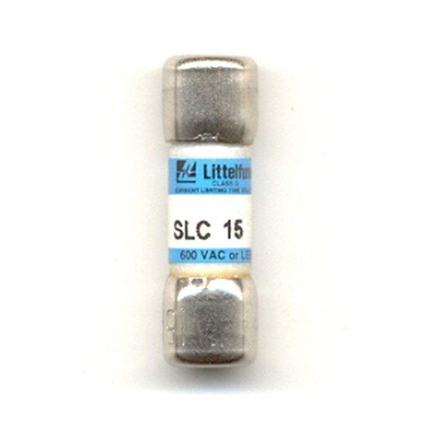 LITTELFUSE SLC-15 TIME DELAY, Fuse, 15AMP, Class-G, 600VAC