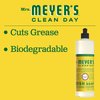 Mrs. Meyer's Clean Day Liquid Dish Soap Bottle, Honeysuckle Scent, 16 Fl oz (Pack of 1)