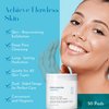 FEELSHION Glycolic Acid Exfoliating Face Pads | Exfoliation with Salicylic Acid & Vitamins C, E | Hydrating & Firming with Hyaluronic Acid & Calendula | Cruelty-Free, Dermatologist-Tested (50 Pads)