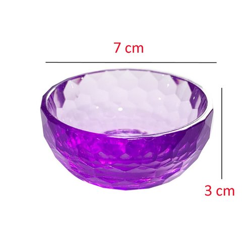 mollensiuer 3 Pieces Acrylic Crystal Facial Mask Mixing Bowl Facial Mud Bowl DIY Stirring Bowls Face Skin Applicator Bowl