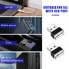 Sylvil 2 PCS USB LED Car Interior Atmosphere Lamp, Portable Mini LED Night Light, Plug-in USB Interface Trunk Ambient Lighting Kit, Universal Interior Car Accessories (Red)