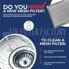 Air Filter Factory Flat Round Grease Filter 9.5" x 0.094" With Center Hole 12-Layer Aluminum Kitchen Exhaust Air Vent Screen