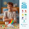 PLUS PLUS 240 Piece Interlocking Building Blocks for Kids, Open Ended Connecting Toys, STEM Bin Classroom Mini Manipulatives - Rainbow Mix Play Tube