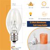 OuuKoo Salt Lamp Bulbs - 15 Watt Light Bulbs for Scentsy Wax Warmer - C7 Replacement Bulbs for Plug in Wax Diffuser- Warmwhite - Dimmable,15 Packs