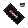 Popfunk Batman American Flag Bat Logo 1-Ply Reusable Face Mask Covering with Adjustable Nose Wire, Unisex