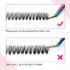 Lash Clusters Individual Lashes Cluster Mixed Tray D Curl Lash Clusters DIY Eyelash Extensions Individual Cluster Lashes Self-application at Home (40P-0.07D,8-16mm)