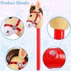 TOSAMZOO 4 Pieces Inflatable Stick Horse Inflatable Stick Horse Balloon Funny Stick Horse Toy for Kids Inflatable Stick Horse Birthday Gift Cowboy Party Supplies (37 Inch Brown)