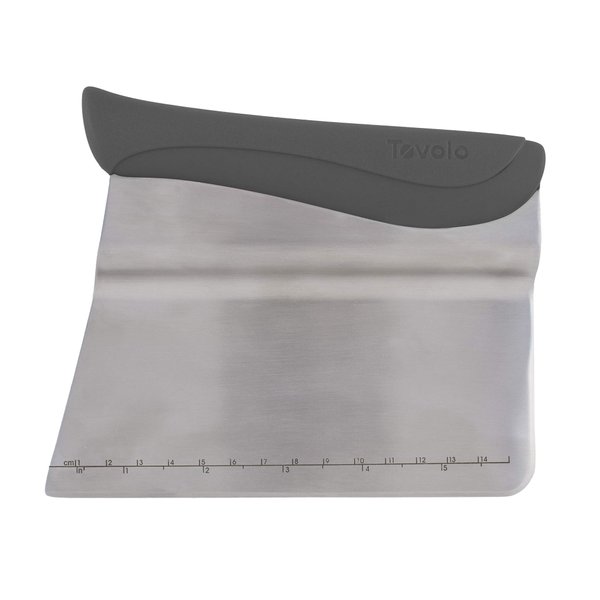 Tovolo Scraper With Measurement Guide Bench Scrapper, Charcoal