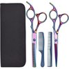 Hair Cutting Scissors Set, Professional Barber Shears Bag Kit, for Home or Barbershop Hairdressing, Men Women and Pets Hair Cutting