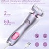 Electric Shaver for Women Legs, Lady Razors Waterproof Wet or Dry for Underarm Arm Bikini Private Area Pubic Hair, Portable Painless Ladies Body Hair Trimmer USB Rechargeable & Battery Indicator