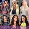 Wiilm 12A Straight Bundles Human Hair 3 Bundles 22 24 26 Inch 100% Raw Bundles Human Hair Brazilian Human Hair Bundles Virgin Hair Bundles Quick Weave Hair Bundles Human Hair Extensions Black