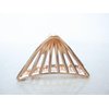Generic Small/medium rose gold or silver triangle metal hair claw clip (Primary color: Rose gold), 1 Count (Pack of 1)