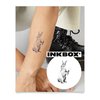 Inkbox Temporary Tattoos, Semi-Permanent Tattoo, One Premium Easy Long Lasting, Water-Resistant Temp Tattoo with For Now Ink - Lasts 1-2 Weeks, Bashful Bunny, 4 x 4 in