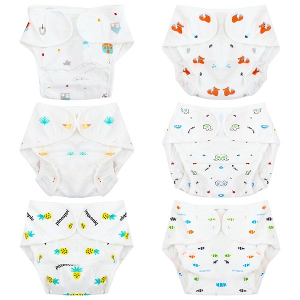 SOTOGO 6 Pieces Doll Diapers Doll Underwear Doll Underpants Doll Accessories for 17-22 Inch Baby Dolls