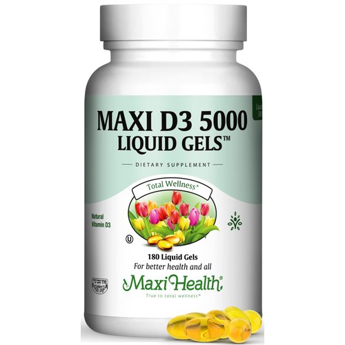 Vitamin D3 5000 IU Softgels - 125 mcg D3 Vitamin 5000 IU - Vitamin D 5000 IU for Healthy Bones & Teeth - Dietary Vitamins Supplements for Immune Support - D 3 VIT D Vitamin D Supplements (180 Count)
