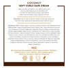 Desert Essence Coconut Soft Curls Hair Cream Infused with Black Oat & Nopal Cactus Extracts - Smooth Softer Curls, Definition & Bounce - Vegan, Gluten-Free, Cruelty-Free - 6oz