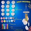 ZALIAFEI Kids Seashell Painting Wind Chimes Kit, Arts and Crafts Gifts for Boys and Girls, Creativity Craft Activities Kits for Kids Age 6, 7, 8, 9, 10, 11, 12