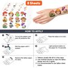 Mushroom Temporary Tattoos Birthday Party Supplies Decorations 96 PCS Tattoos Stickers Super Cute Party Favors Kids Boys Girls Gifts Ideas Classroom School Prizes Themed Baby Shower Christmas