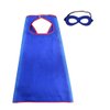 D.Q.Z Superhero-Capes and Masks for Kids Bulk 16 Sets Boys Girls Super Hero-Costumes-Toys Halloween Dress Up Party Favors (Blue)
