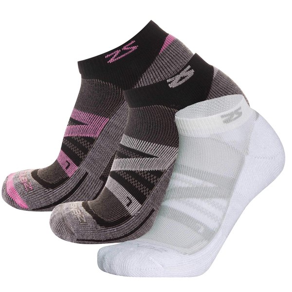 Zensah Standard Wool Running Socks, Cloud/Pink/White, Medium (Men’s 7-9.5, Women’s 8.5-11)