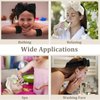ACO-UINT 6Pcs Spa Headbands and Wrist Washbands Set, Headbands for Washing Face Towel Wristbands Make Up Headbands, Skincare Headbands Absorbent Wrist Sweatband (Black and Khaki)