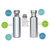 Global Care Market New Alkaline Water Bottle | Big Nano Energy Water Flask Stainless Steel Water Filter Bottle to Naturally Enhance Drinking Water