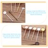 LALAFINA Professional Hair Clips 50pcs Diy Hair Bobby Pin Bezel Tray Hair Clip Metal Bobby Brass Hair Clips Women Diy Hair Accessories Non Slip Hair Barrettes for Jewelry Making Metal Hair Pin