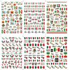 Mexican Flag Nail Art Stickers Patriotic Nail Decals 3D Self Adhesive Nail Art Supplies Mexico Flag Badge Heart Skull Butterfly Nail Design Stickers for Nail Art Decoration DIY Manicure Tips(6 Sheets)