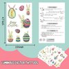 Partywind 132 PCS (12 Sheets) Luminous Easter Temporary Tattoos for Kids Basket Stuffers, Glow Easter Decorations Party Favors Supplies, Easter Games for Toddlers Boys Girls