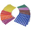 Royal Green Kids Colored Craft Stickers Colorful 5/8 inch 17mm - 1536 Pack - 8 Colors - 32 Sheets - Dot Labels for Children Fun, Games and Art