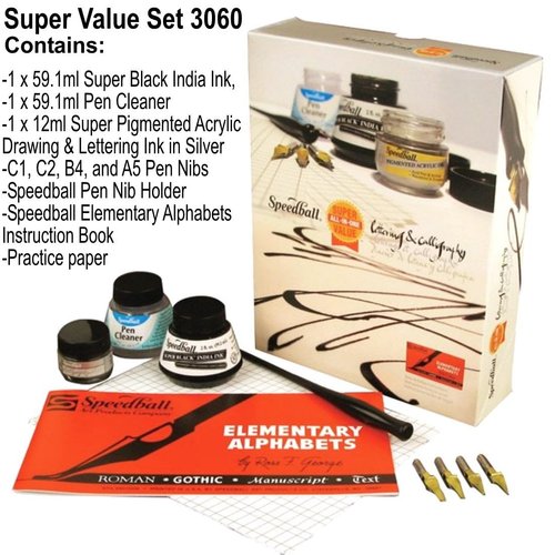 Speedball 003060 Super Value Calligraphy Kit - All-In-One Kit