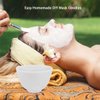 Rowcay DIY Mask Mixing Bowl Set, Silicone Mask Mixing Toolkit, contains 5 pieces of mask bowls, mask brushes, bowl stick spatula, mask applicator, measuring cup. Great beauty tools for home salon.