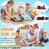Hanaive 3 Sets Mini Simulation Steam Train Toys Small Retro Steam Train Model Assorted Styles Pull Back Train Set Diecast Locomotive Model Train Set for Boys and Girls Gifts Birthday Party Favor