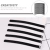 COHEALI 50pcs Simple Black Metal Painting Bobby Pin Classic Diy Hairpins Hair Accessory For Women