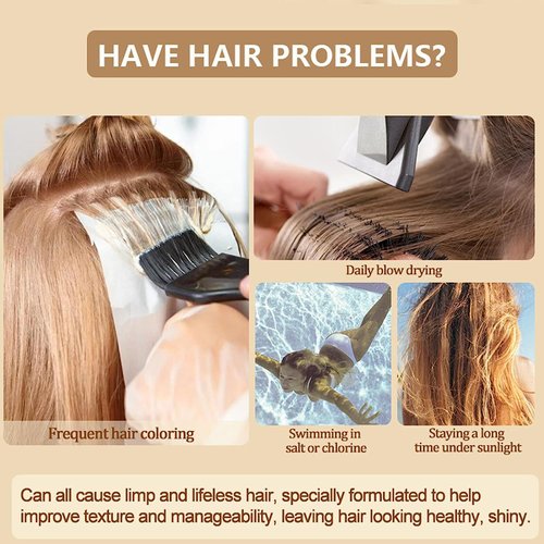 nvyue PURC Magical Keratin Hair Treatment Mask,Advanced Molecular Hair Roots Professtional Hair Conditioner,Deep Suitable for Dry & Damaged Hair,5 Seconds to Restore Soft Hair(120ml)