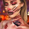 Zombie Makeup,Halloween Makeup,11 Unique Sheets,Fake Blood, Scar Tattoo,Halloween Tattoos Fake Blood Makeup Vampire Makeup, Enjoy Halloween Makeup Kit Zombie Tattoos,11 Sheets,61 Pics Fake Scars Cuts