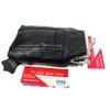 2pc Set Soft Leather Cigarette Case 100s+120s - Black