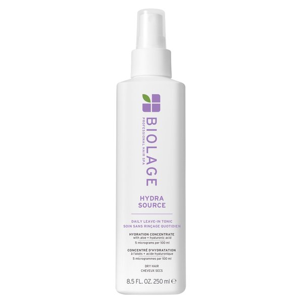 Biolage Hydra Source Daily Leave-In Tonic - Moisturizes & Detangles, For Dry Hair, Infused with Micro-Filtered Aloe Vera & Fermented Hyaluronic Acid, Vegan & Paraben-Free, 8.5 Fl Oz
