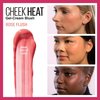 Maybelline Cheek Heat Gel-Cream Blush Makeup, lightweight, Breathable Feel, Sheer Flush Of Color, Natural-Looking, Dewy Finish, Oil-Free, Rose Flush, 1 Count