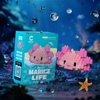 ALITTDRE Marine Animals Building Blocks Sets Mini Building Blocks Ocean Animal Sea Creatures Building Blocks Set Mini Building Blocks Toys STEM Gifts for Kids Adult(Salamander)